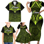 sydney-thunder-cricket-family-matching-short-sleeve-bodycon-dress-and-hawaiian-shirt-2023-unique-indigenous-art-mix-polynesian-pattern