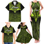 sydney-thunder-cricket-family-matching-tank-maxi-dress-and-hawaiian-shirt-2023-unique-indigenous-art-mix-polynesian-pattern