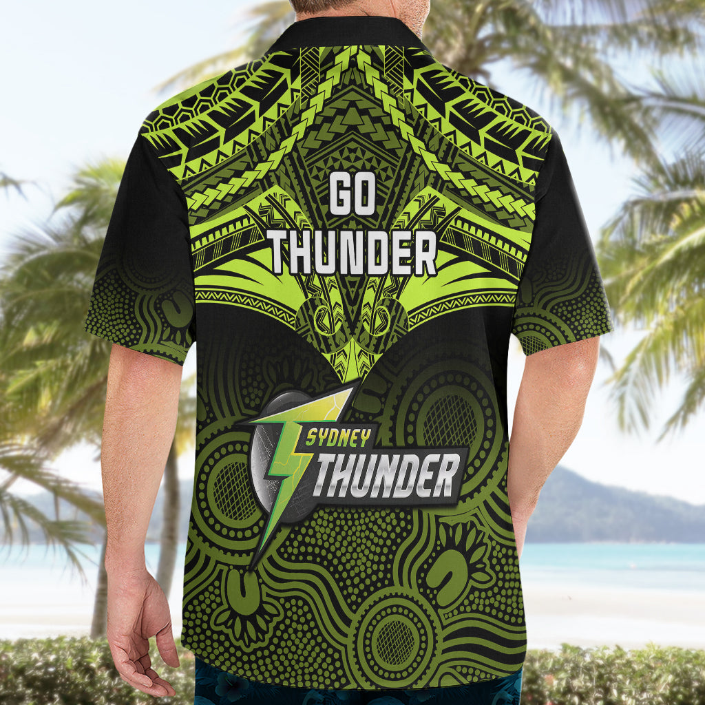 sydney-thunder-cricket-hawaiian-shirt-2023-unique-indigenous-art-mix-polynesian-pattern