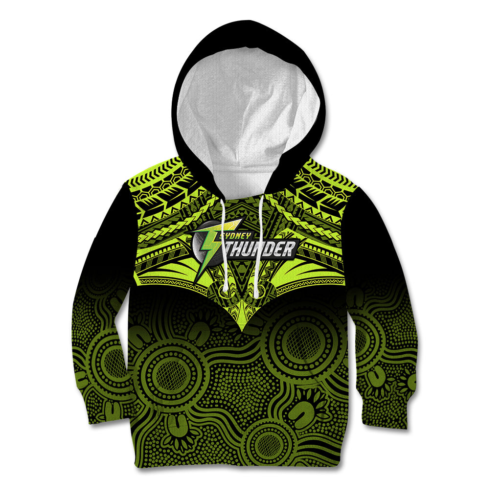 sydney-thunder-cricket-kid-hoodie-2023-unique-indigenous-art-mix-polynesian-pattern