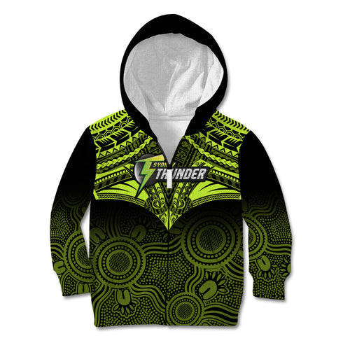 sydney-thunder-cricket-kid-hoodie-2023-unique-indigenous-art-mix-polynesian-pattern