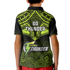 sydney-thunder-cricket-kid-polo-shirt-2023-unique-indigenous-art-mix-polynesian-pattern