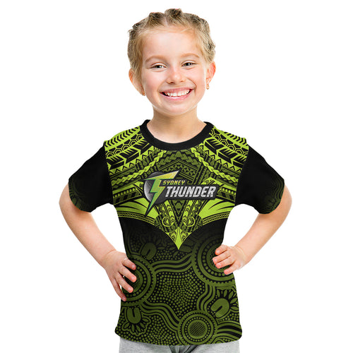 sydney-thunder-cricket-kid-t-shirt-2023-unique-indigenous-art-mix-polynesian-pattern