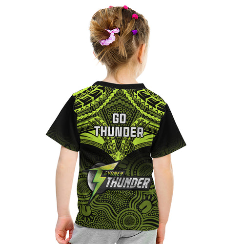 sydney-thunder-cricket-kid-t-shirt-2023-unique-indigenous-art-mix-polynesian-pattern