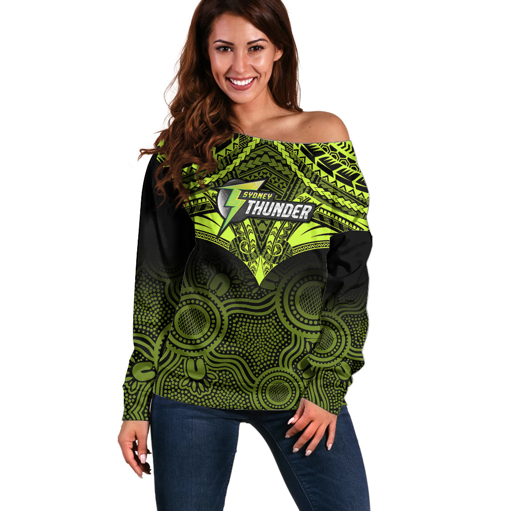 sydney-thunder-cricket-off-shoulder-sweater-2023-unique-indigenous-art-mix-polynesian-pattern