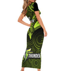 sydney-thunder-cricket-short-sleeve-bodycon-dress-2023-unique-indigenous-art-mix-polynesian-pattern