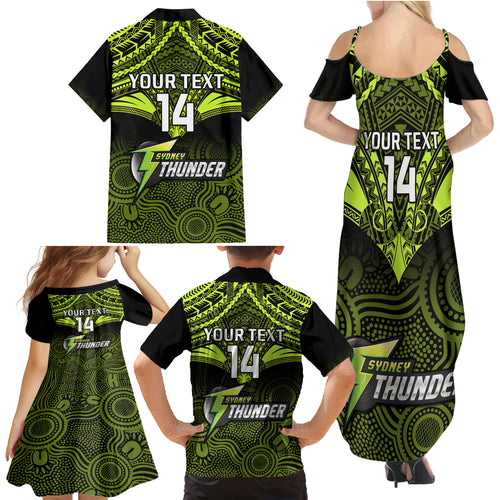 custom-sydney-thunder-cricket-family-matching-summer-maxi-dress-and-hawaiian-shirt-2023-unique-indigenous-art-mix-polynesian-pattern