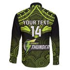 custom-sydney-thunder-cricket-family-matching-tank-maxi-dress-and-hawaiian-shirt-2023-unique-indigenous-art-mix-polynesian-pattern