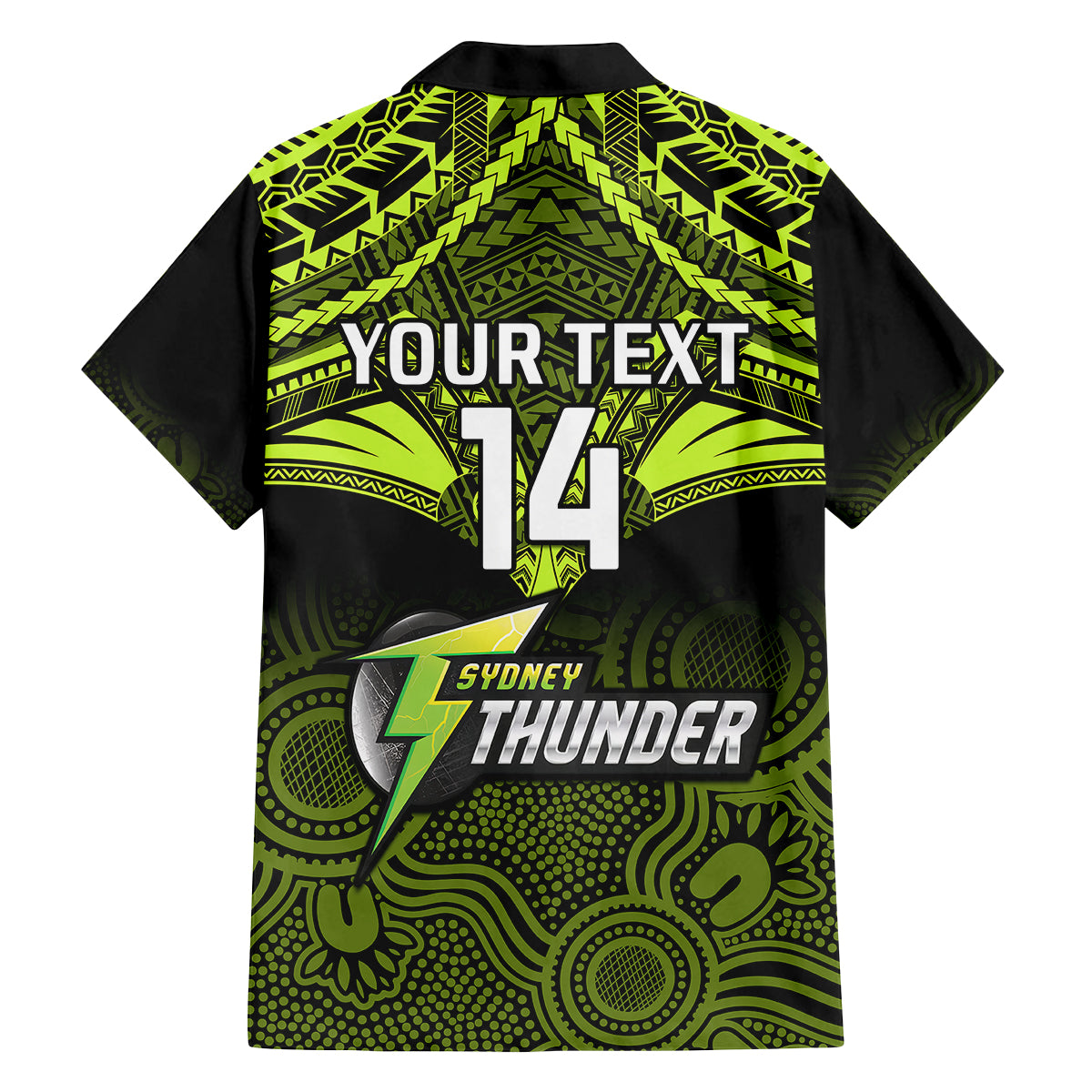 custom-sydney-thunder-cricket-kid-hawaiian-shirt-2023-unique-indigenous-art-mix-polynesian-pattern