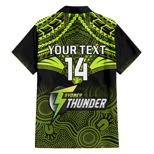 custom-sydney-thunder-cricket-kid-hawaiian-shirt-2023-unique-indigenous-art-mix-polynesian-pattern