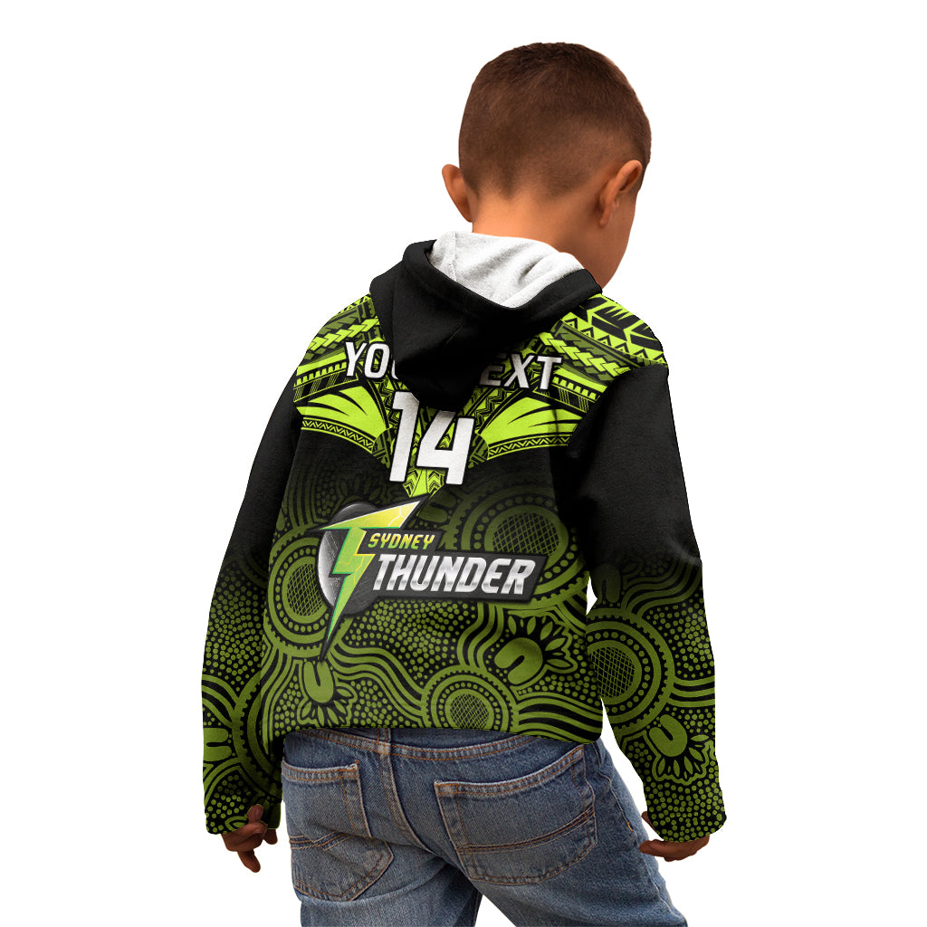 custom-sydney-thunder-cricket-kid-hoodie-2023-unique-indigenous-art-mix-polynesian-pattern