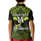 custom-sydney-thunder-cricket-kid-polo-shirt-2023-unique-indigenous-art-mix-polynesian-pattern