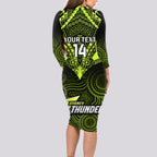 custom-sydney-thunder-cricket-long-sleeve-bodycon-dress-2023-unique-indigenous-art-mix-polynesian-pattern