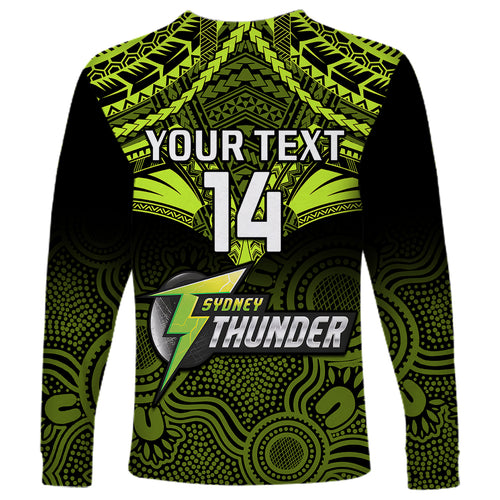 custom-sydney-thunder-cricket-long-sleeve-shirt-2023-unique-indigenous-art-mix-polynesian-pattern