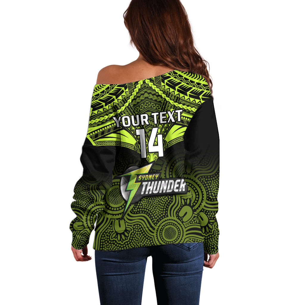 custom-sydney-thunder-cricket-off-shoulder-sweater-2023-unique-indigenous-art-mix-polynesian-pattern