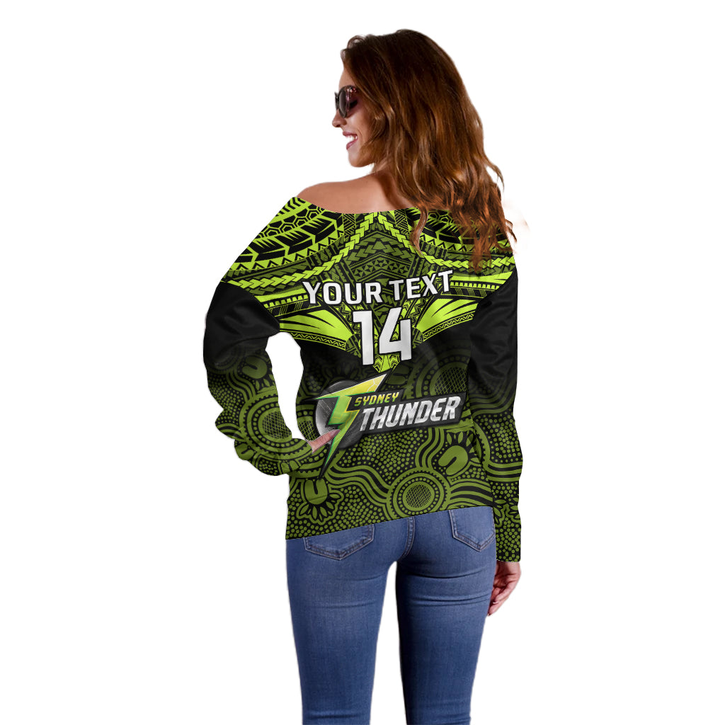 custom-sydney-thunder-cricket-off-shoulder-sweater-2023-unique-indigenous-art-mix-polynesian-pattern