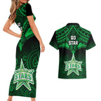 melbourne-stars-cricket-couples-matching-short-sleeve-bodycon-dress-and-hawaiian-shirt-2023-unique-indigenous-art-mix-polynesian-pattern