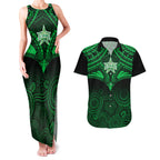 melbourne-stars-cricket-couples-matching-tank-maxi-dress-and-hawaiian-shirt-2023-unique-indigenous-art-mix-polynesian-pattern