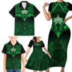 melbourne-stars-cricket-family-matching-short-sleeve-bodycon-dress-and-hawaiian-shirt-2023-unique-indigenous-art-mix-polynesian-pattern