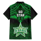melbourne-stars-cricket-family-matching-summer-maxi-dress-and-hawaiian-shirt-2023-unique-indigenous-art-mix-polynesian-pattern