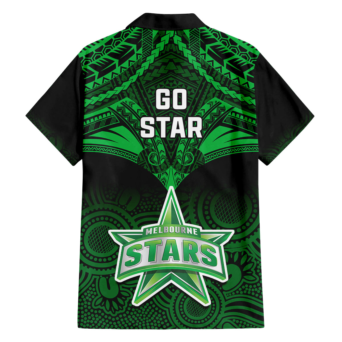 melbourne-stars-cricket-family-matching-tank-maxi-dress-and-hawaiian-shirt-2023-unique-indigenous-art-mix-polynesian-pattern