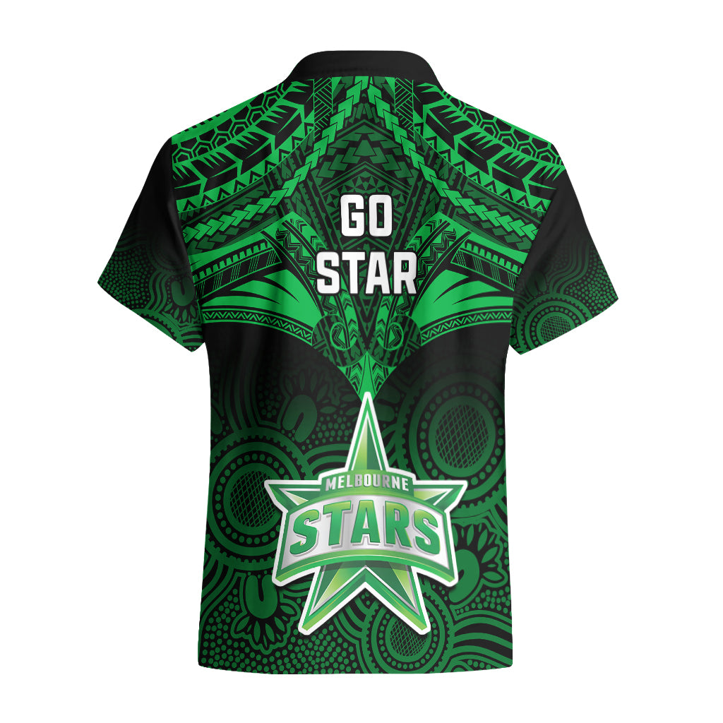 melbourne-stars-cricket-hawaiian-shirt-2023-unique-indigenous-art-mix-polynesian-pattern