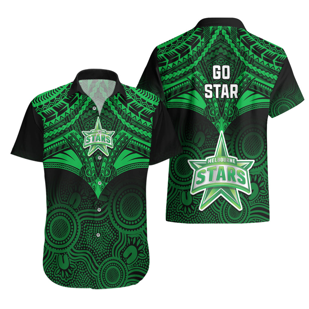melbourne-stars-cricket-hawaiian-shirt-2023-unique-indigenous-art-mix-polynesian-pattern