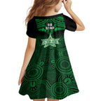 melbourne-stars-cricket-kid-short-sleeve-dress-2023-unique-indigenous-art-mix-polynesian-pattern