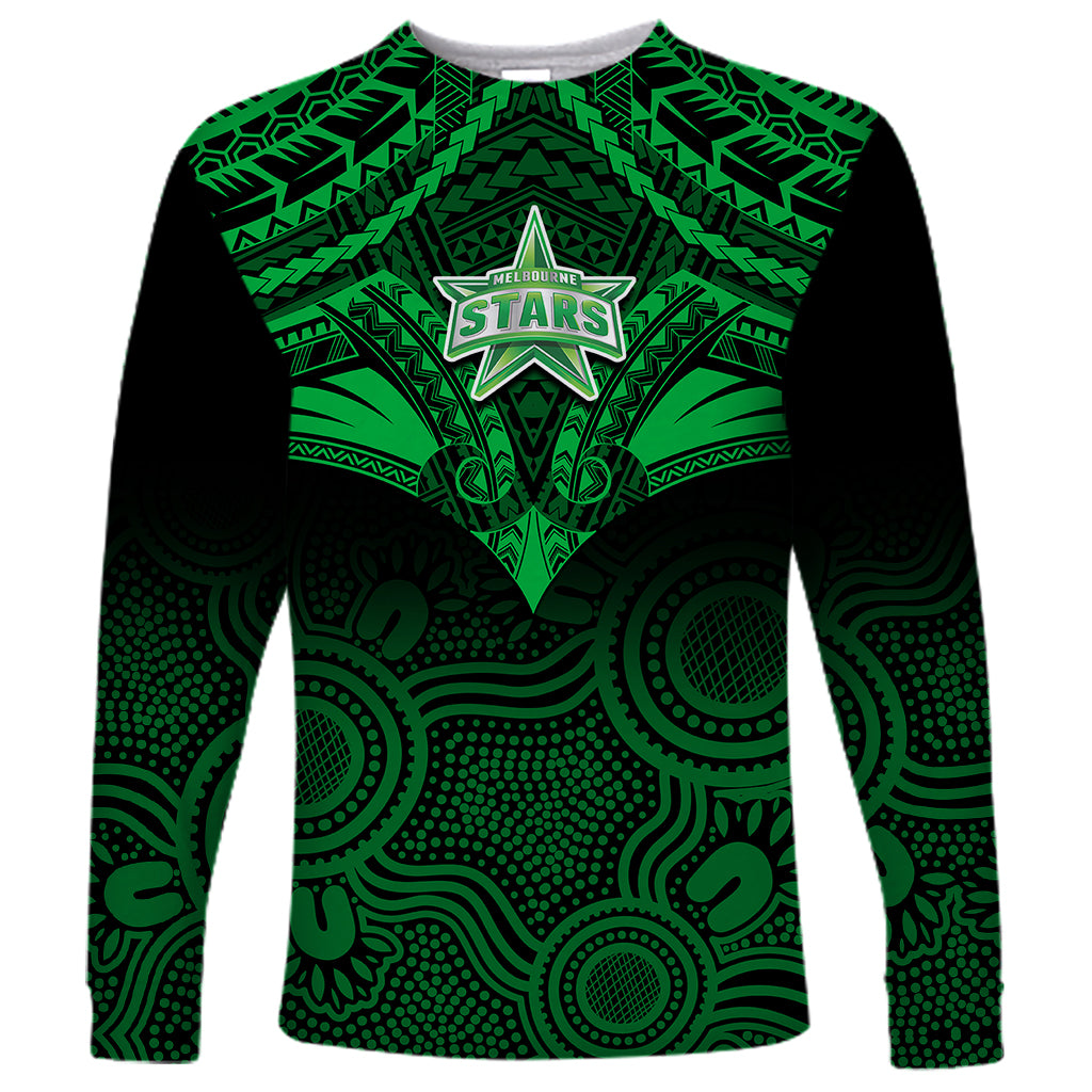 melbourne-stars-cricket-long-sleeve-shirt-2023-unique-indigenous-art-mix-polynesian-pattern