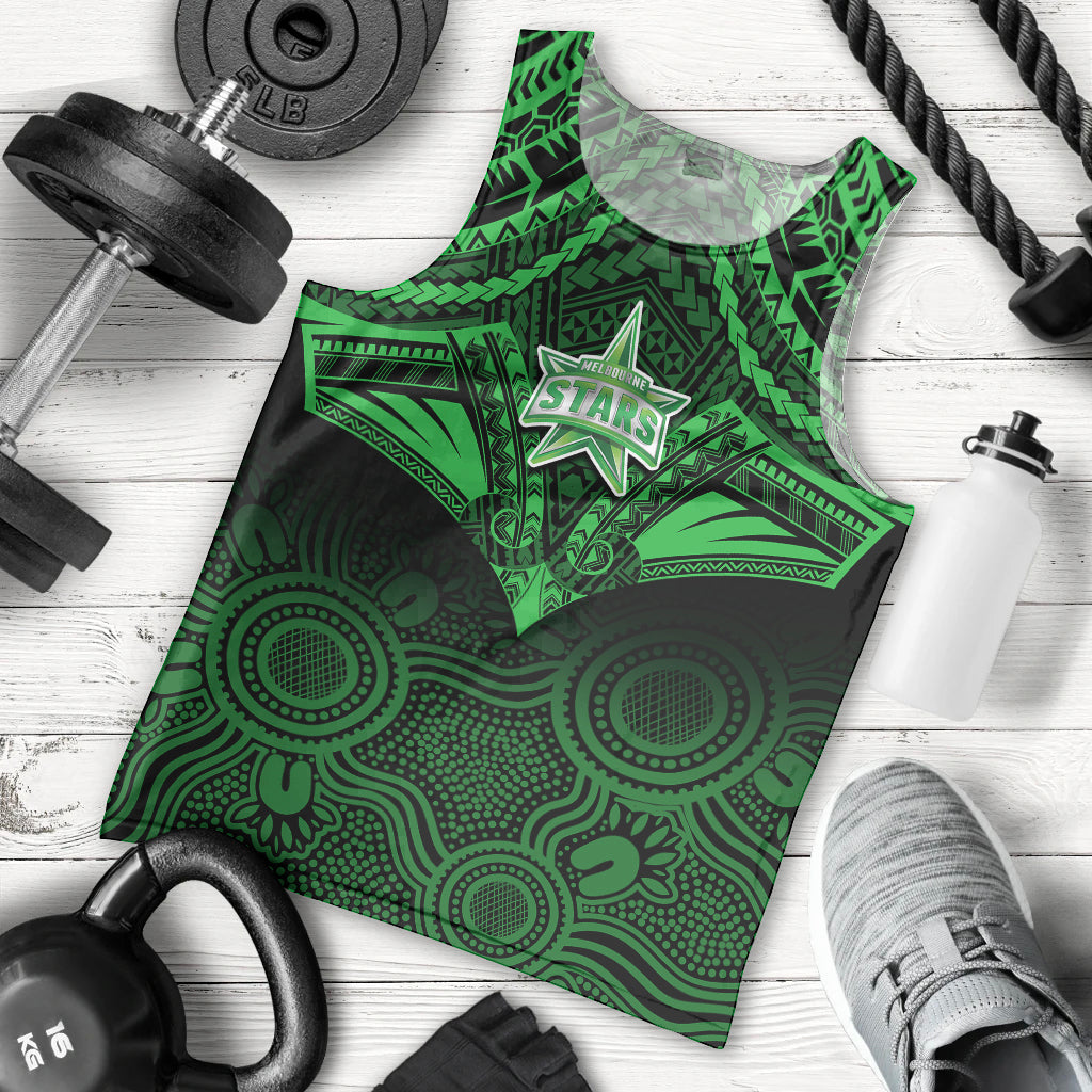 melbourne-stars-cricket-men-tank-top-2023-unique-indigenous-art-mix-polynesian-pattern