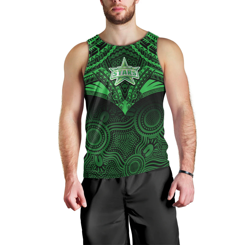 melbourne-stars-cricket-men-tank-top-2023-unique-indigenous-art-mix-polynesian-pattern