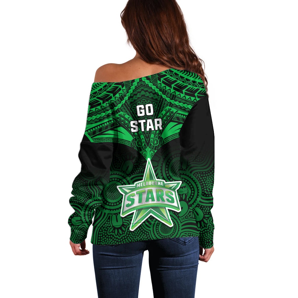melbourne-stars-cricket-off-shoulder-sweater-2023-unique-indigenous-art-mix-polynesian-pattern