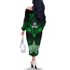 melbourne-stars-cricket-off-the-shoulder-long-sleeve-dress-2023-unique-indigenous-art-mix-polynesian-pattern