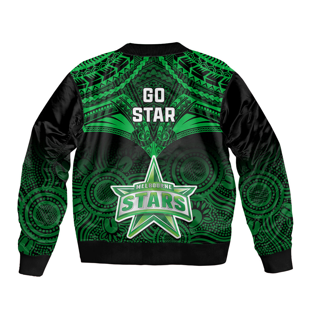 melbourne-stars-cricket-sleeve-zip-bomber-jacket-2023-unique-indigenous-art-mix-polynesian-pattern