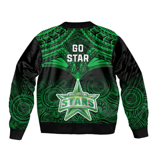 melbourne-stars-cricket-sleeve-zip-bomber-jacket-2023-unique-indigenous-art-mix-polynesian-pattern