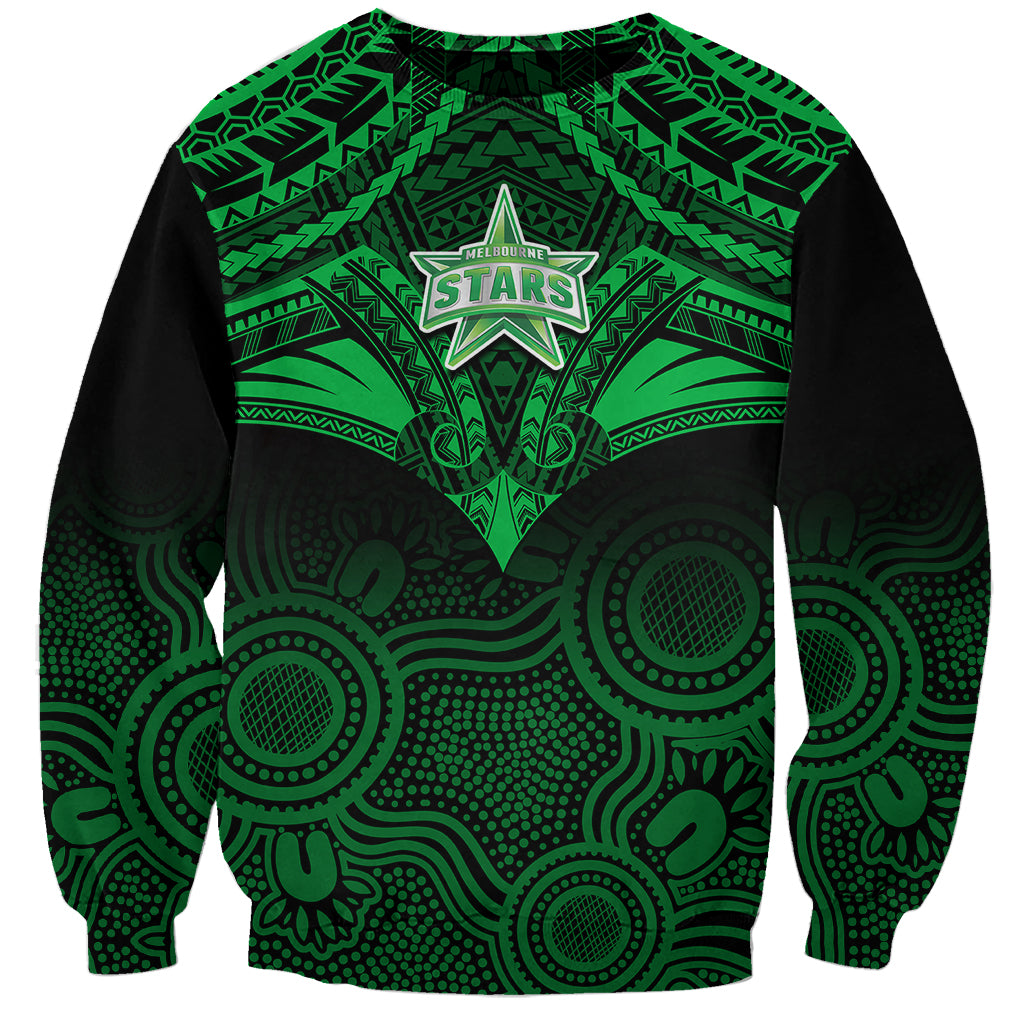 melbourne-stars-cricket-sweatshirt-2023-unique-indigenous-art-mix-polynesian-pattern