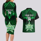 custom-melbourne-stars-cricket-couples-matching-long-sleeve-bodycon-dress-and-hawaiian-shirt-2023-unique-indigenous-art-mix-polynesian-pattern