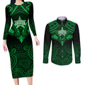 custom-melbourne-stars-cricket-couples-matching-long-sleeve-bodycon-dress-and-long-sleeve-button-shirts-2023-unique-indigenous-art-mix-polynesian-pattern