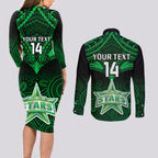 custom-melbourne-stars-cricket-couples-matching-long-sleeve-bodycon-dress-and-long-sleeve-button-shirts-2023-unique-indigenous-art-mix-polynesian-pattern