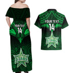 custom-melbourne-stars-cricket-couples-matching-off-shoulder-maxi-dress-and-hawaiian-shirt-2023-unique-indigenous-art-mix-polynesian-pattern