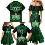 custom-melbourne-stars-cricket-family-matching-mermaid-dress-and-hawaiian-shirt-2023-unique-indigenous-art-mix-polynesian-pattern
