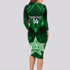 custom-melbourne-stars-cricket-long-sleeve-bodycon-dress-2023-unique-indigenous-art-mix-polynesian-pattern