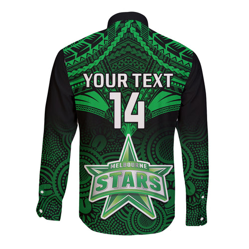 custom-melbourne-stars-cricket-long-sleeve-button-shirt-2023-unique-indigenous-art-mix-polynesian-pattern