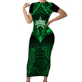 custom-melbourne-stars-cricket-short-sleeve-bodycon-dress-2023-unique-indigenous-art-mix-polynesian-pattern