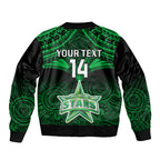 custom-melbourne-stars-cricket-sleeve-zip-bomber-jacket-2023-unique-indigenous-art-mix-polynesian-pattern