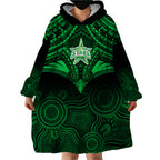 custom-melbourne-stars-cricket-wearable-blanket-hoodie-2023-unique-indigenous-art-mix-polynesian-pattern