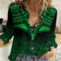 Custom Melbourne Stars Cricket Women Casual Shirt 2023 Unique Indigenous Art Mix Polynesian Pattern LT14