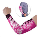 New Zealand Silver Fern Rugby Custom Arm Sleeves All Black Maori Pattern Pink - Aussie Hoodie