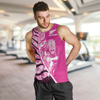 New Zealand Silver Fern Rugby Custom Men Tank Top All Black Maori Pattern Pink - Aussie Hoodie