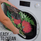Meri Kirihimete New Zealand Bathroom Set Piwakawaka Koru Fern Mix Pohutukawa - Aussie Hoodie